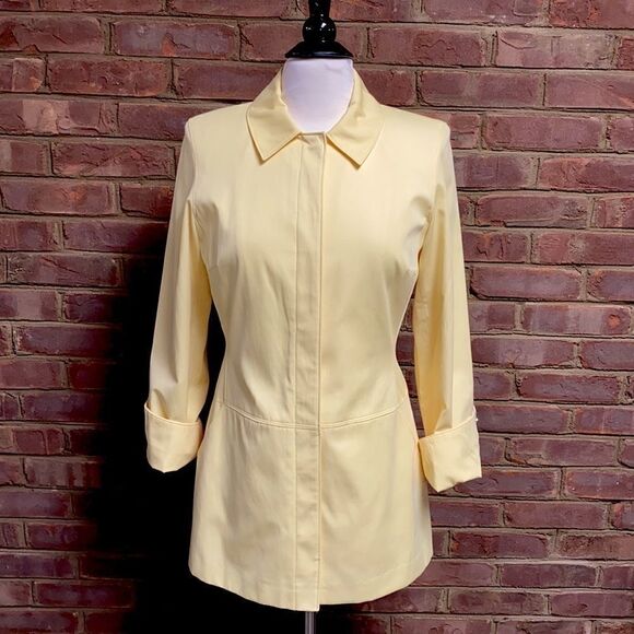 Talbots Petite Yellow All Weather Jacket Size Small Petite - Picture 5 of 11